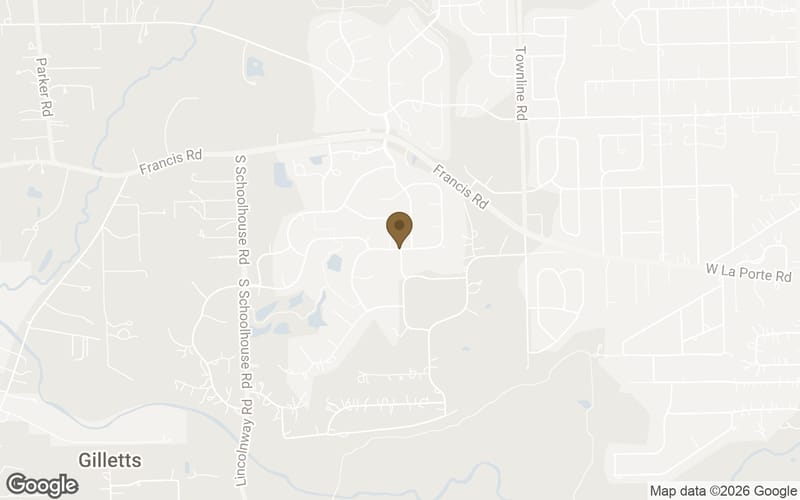 Map of Foxborough Estates in Mokena